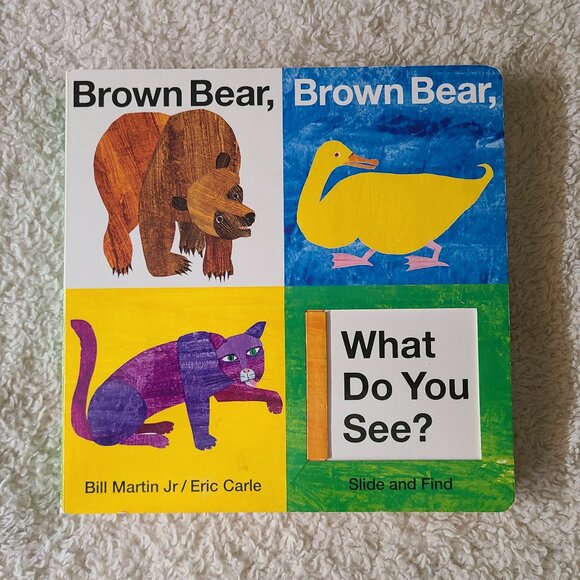 5/$30 piddy books Brown Bear, Brown Bear Slide and Find Hardcover Book - Picture 2 of 3